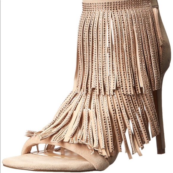 Steve Madden suede sandals with rhinestones size 6 - Picture 3 of 5